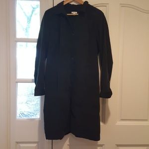 JJill Coudyroy Green Shirt Dress/Painter's Smock